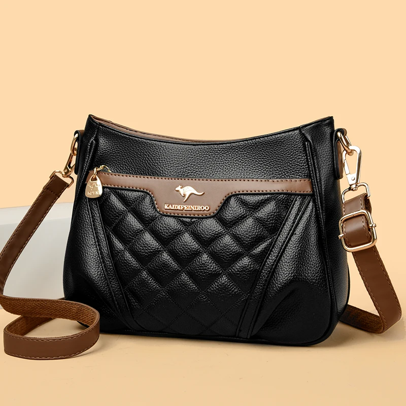 2025 New High Quality Soft Leather Women\'s Handbag Trend Designer Female Crossbody Bag Leisure Wallet Luxury Goods Sac A Main