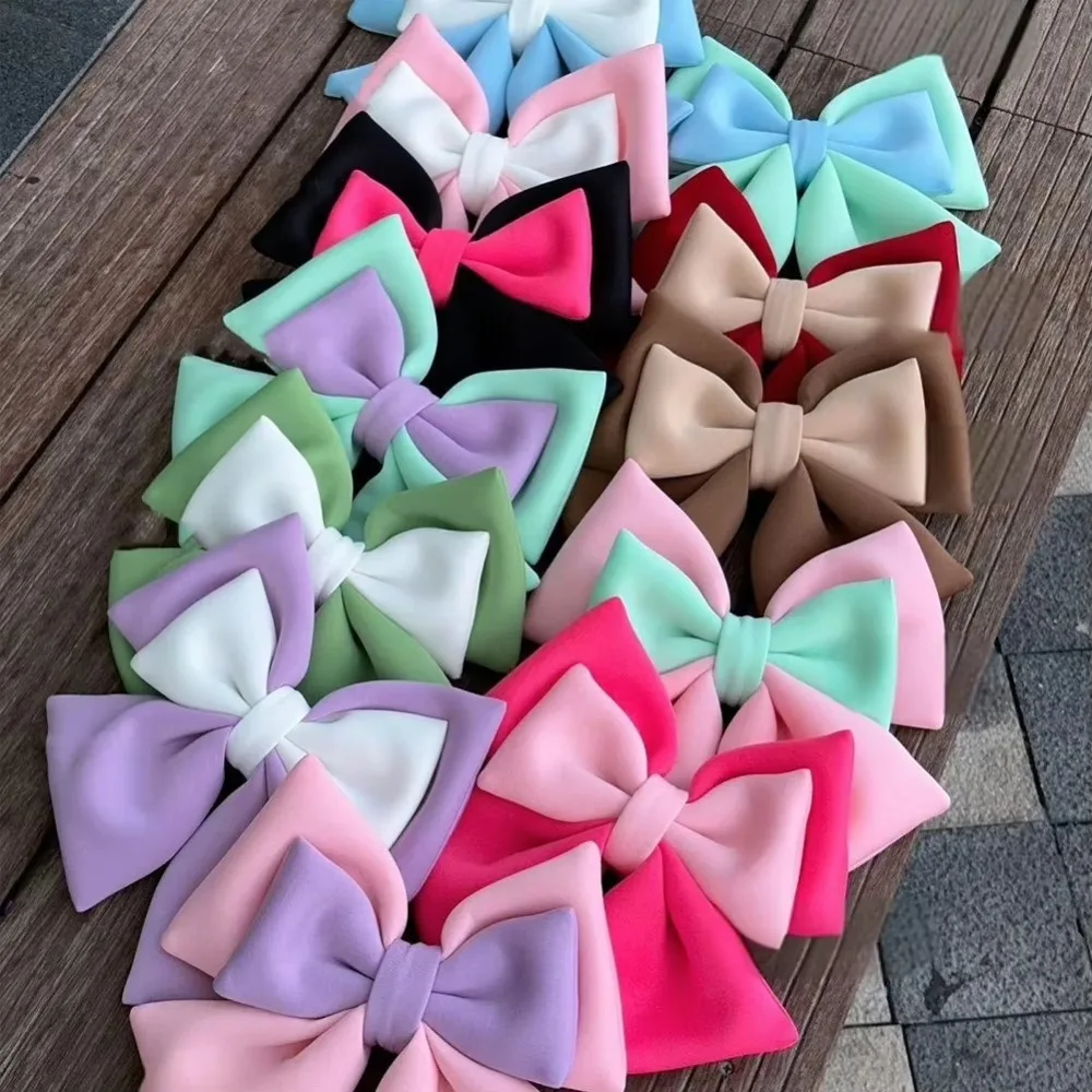 

Двухцветный шлем с бантом, аксессуары для шлема, нейлоновая присоска, аксессуары для мотоциклетного шлема, аксессуары для электромобилей, женские аксессуары