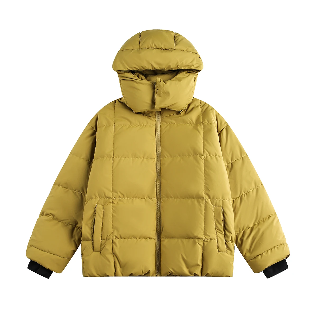 موضة انفصال مقنعين أسفل السترات الرجال النساء 2025 شتاء جديد بلون أسفل معاطف الباردة واقية الدافئة الأبيض بطة أسفل معاطف