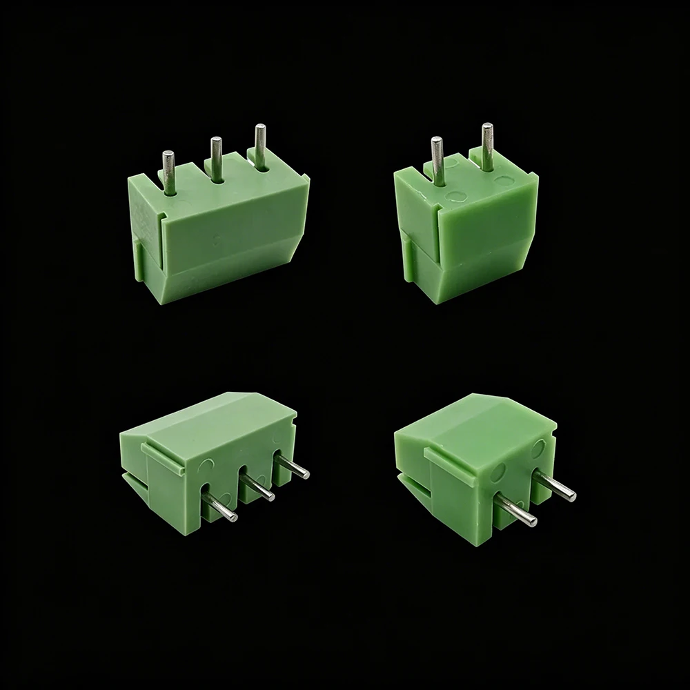 10/20/50Pcs KF396 3.96mm 2Pin 3Pin Spliceable PCB Screw Terminal Block Wire Connector Green 300V 10A Plug-in PCB Terminals