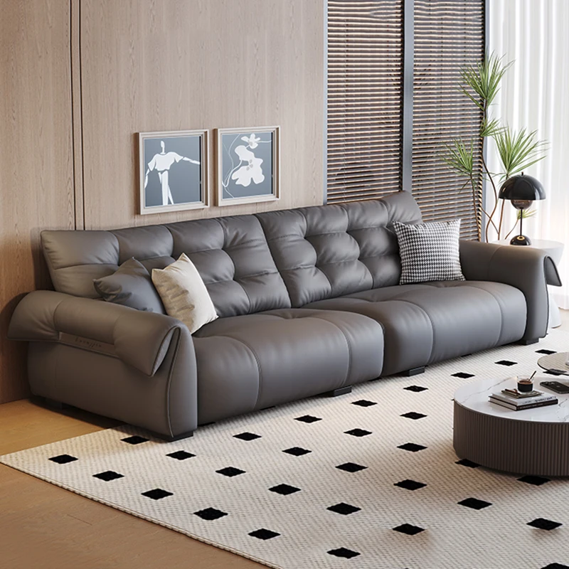 

Simple Unique Couches Black Comfortable Foam Home Italian Leather Sofa Living Room Modern Wood Woonkamer Banken Salon Furniture