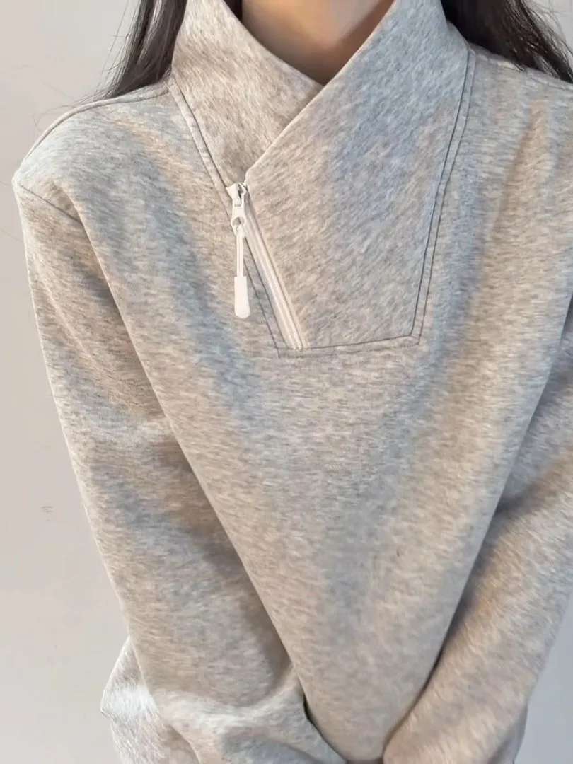 

Мужская толстовка на молнии с длинным рукавом, утепленная, с воротником-стойкой, стандартной длины, из микроэластичной ткани, для повседневной носки