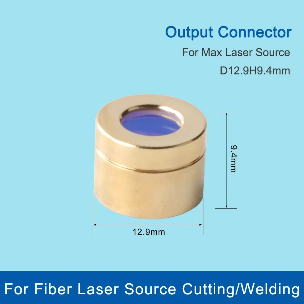   Output Protective Connector Lens Group with Lens Protective Cap for MAX QBH Fiber Cutting Machine Laser Source D12.9H9.4