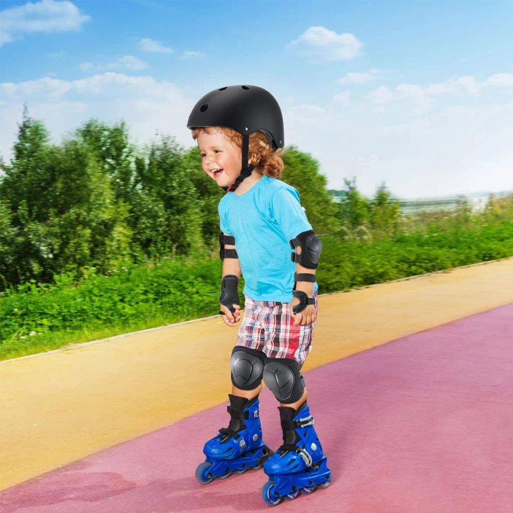 Juego de equipo de protección para niños, rodilleras para niños de 3 a 7 años, rodilleras y coderas con muñequeras para patinaje, ciclismo,