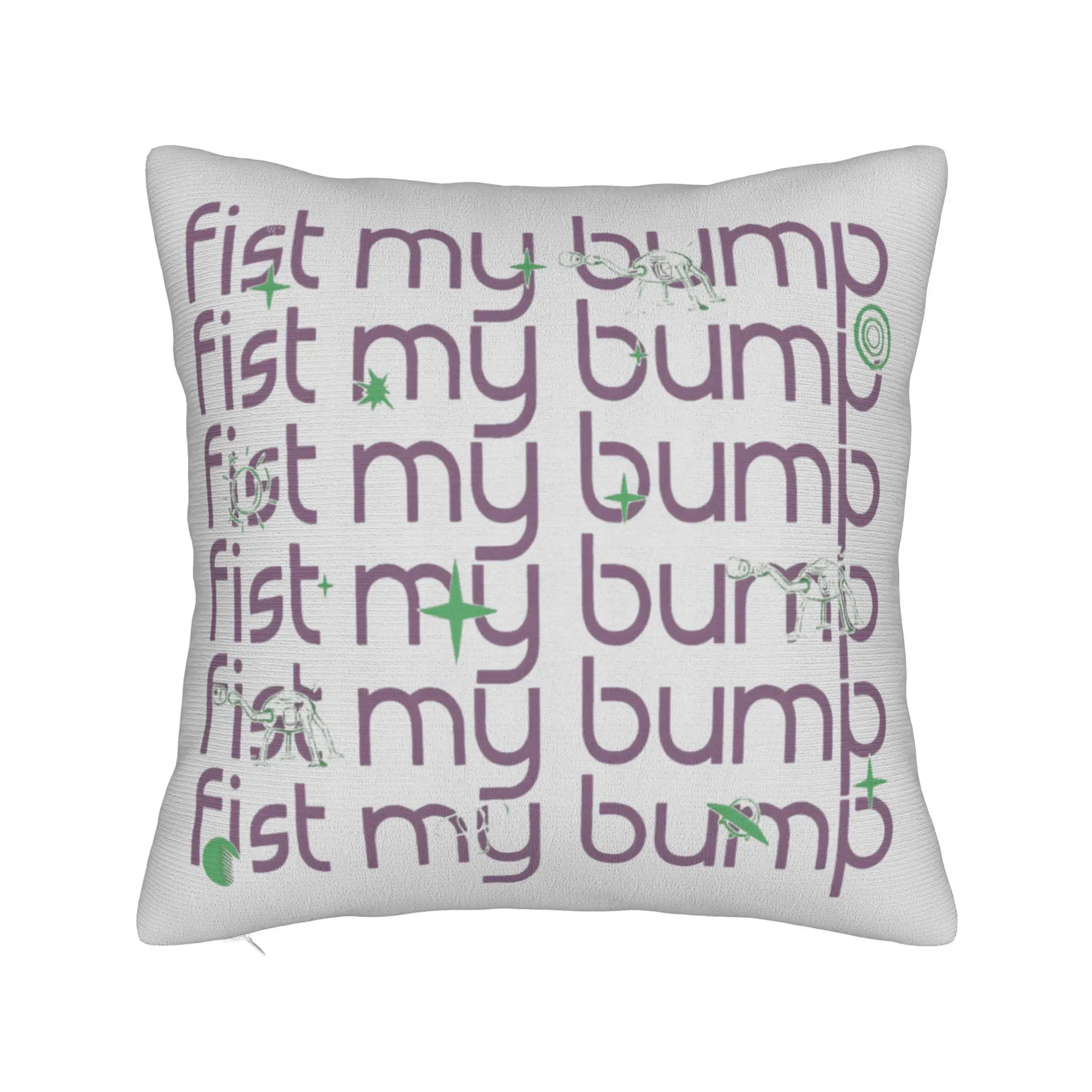P-Project Hail Mary fist my bump Pillow Cover  Comfy Cushion Cover Funny Pillow Case For Sofa Bedroom Home Decor