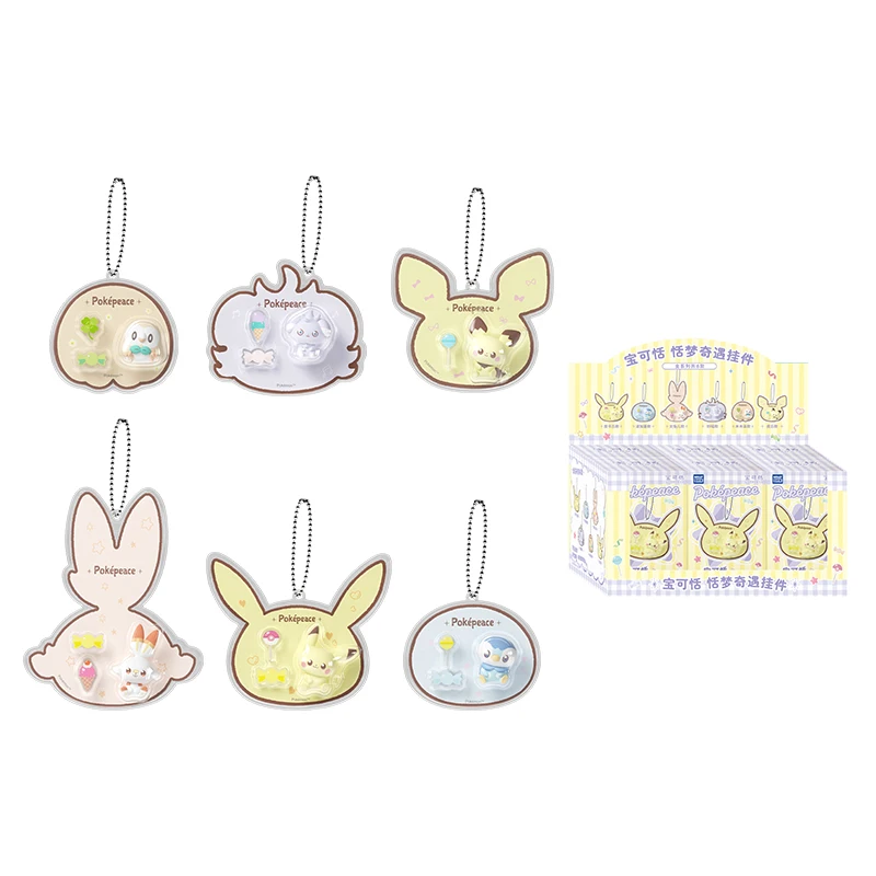 Pokémon Sweet Dream Adventure Pendant Blind Box Anime Action Figures Espurr Scorbunny Piplup Pikachu Rowlet Model Toy Gift