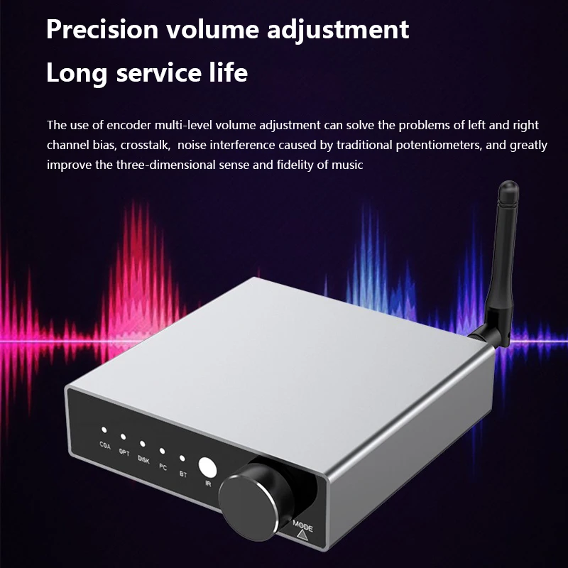 HIFI وحدة فك ترميز الصوت الرقمية بلوتوث 5.3 استقبال الصوت TDA1305T DAC ضياع مرحبا فاي الموسيقى القرص الدوار USB الرقمية البصرية محوري