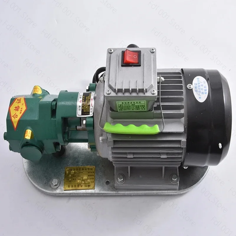 WCB-75 Self-Priming Gear Oil Pump Portable Cast Iron High Temperature Electric Gear Pump 750W Small High Viscosity Oil Pump 220V