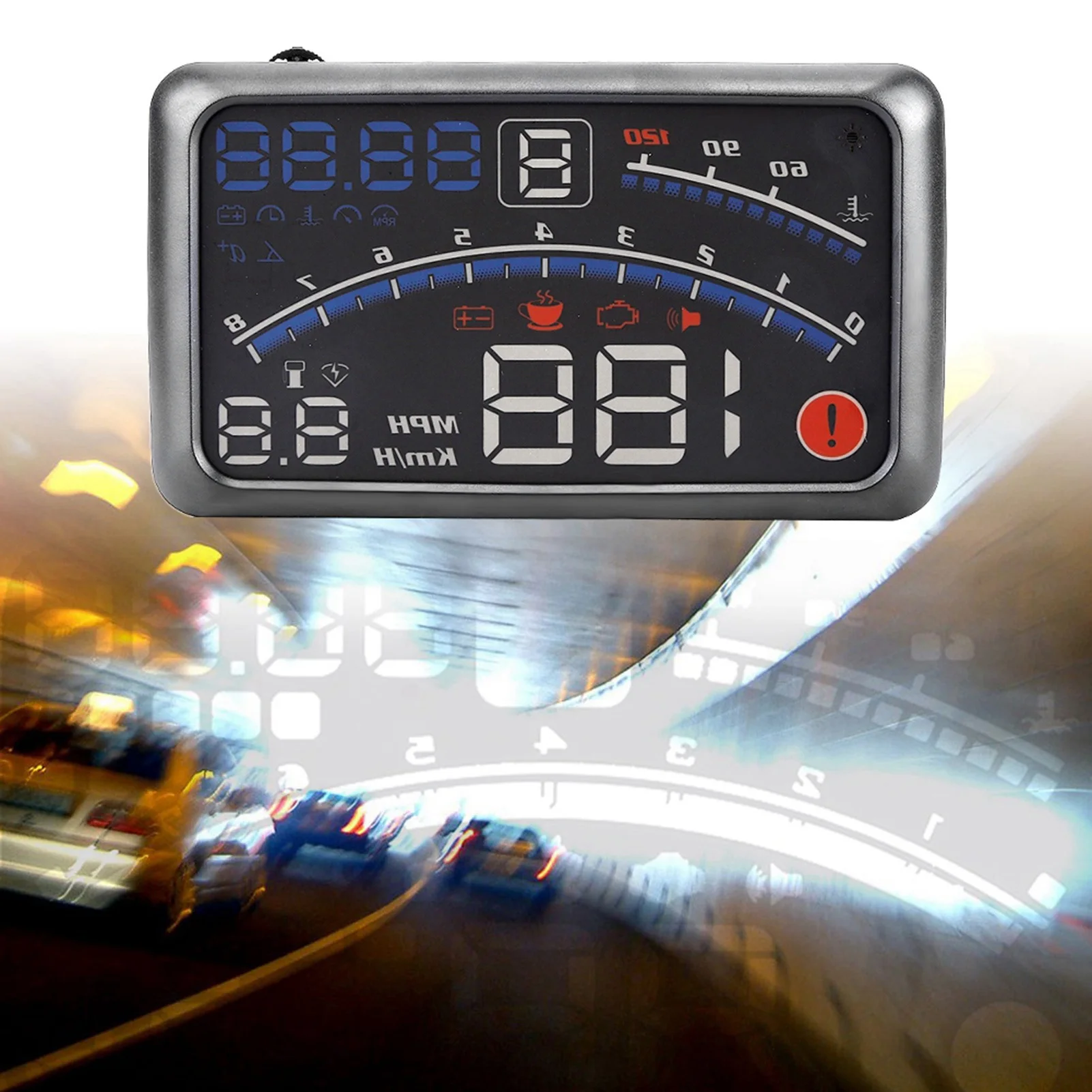 

【New】Speed Limit Warning Display HUD Car Display MPH/KM/h Speed Limit Warning Plug &amp Play