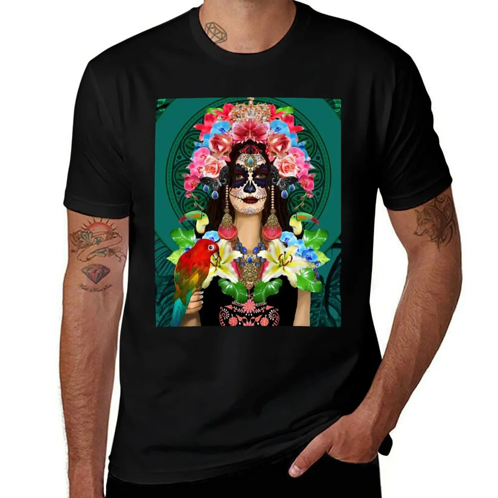 

Catrina, dia de los muertos T-Shirt man t shirt summer g man t shirts for men T-Shirt