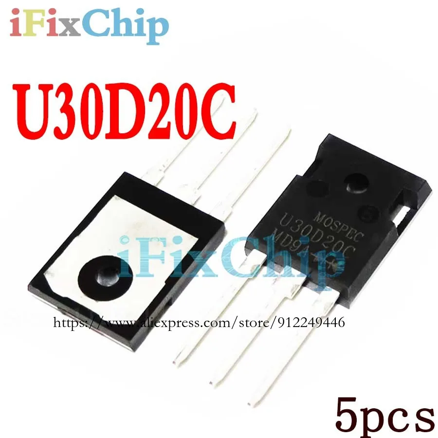 

5 шт. новый U30D20C TO-3P U30D20 30D20 MOSPEC