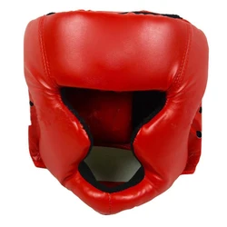 Safety Helment Thicken Boxing Headgear Adult PU Karate Muay Thai Training MMA Boxing Headwear Fighting Head Protection Equipment