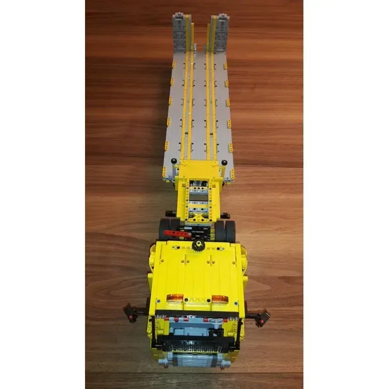 MOC-4246 Fracht Low Loader V2 Anhänger Montage Spleißen Baustein Modell MOC Kreative Benutzerdefinierte Kinder Geburtstag Spielzeug Geschenk