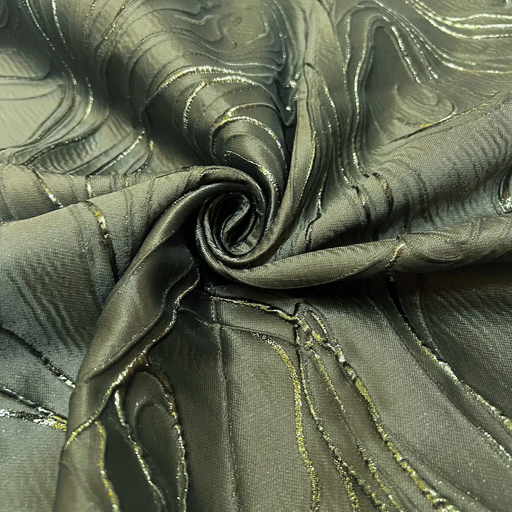 High Quality Jacquard Lace Fabric 5 Yards Green French Brocade Fabric
