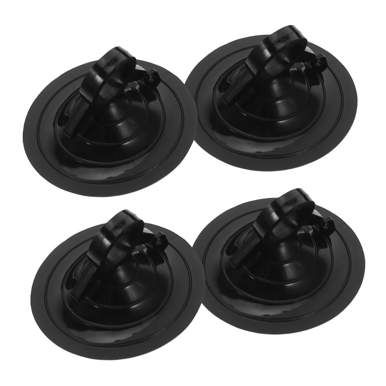 4 قطعة 4.5 سنتيمتر الأسود زجاج سيارة شفط كأس الثقيلة حامل ستارة السيارة رف شفط كأس لاستخدام السيارات ظلة #1