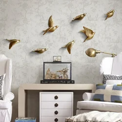 European Resin Birds Wall Hanging Pigeon Crafts Decoration Home Livingroom Sofa TV Background 3D Wall Sticker Ornament Art