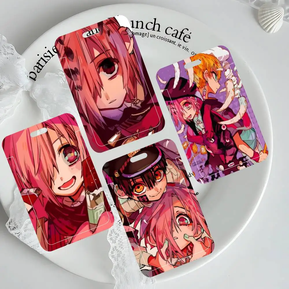 Anime Mitsuba Sousuke ID Card Holder Neck Strap Pendant Door Badge Holder Lanyards Keychain Work Credential Case Gift
