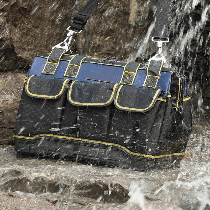 

Набор инструментов из утолщенной ткани Оксфорд для электриков, сумка для хранения инструментов для электромонтажников и столяров