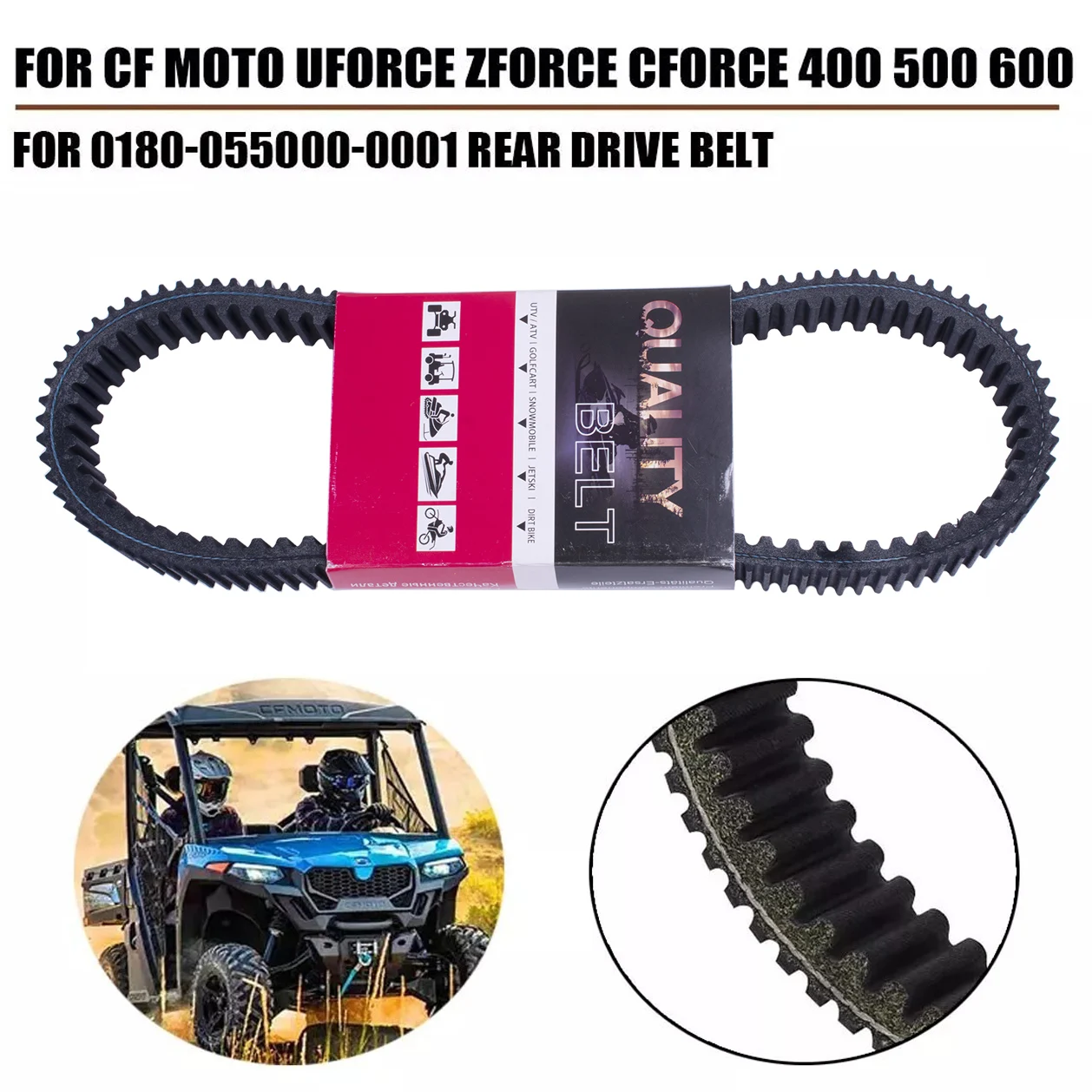 Clutch Drive Belt For CFMOTO X5 2012 2013 0180055000 0180-055000-0001 0180-055000-0002 0180-055000-0003