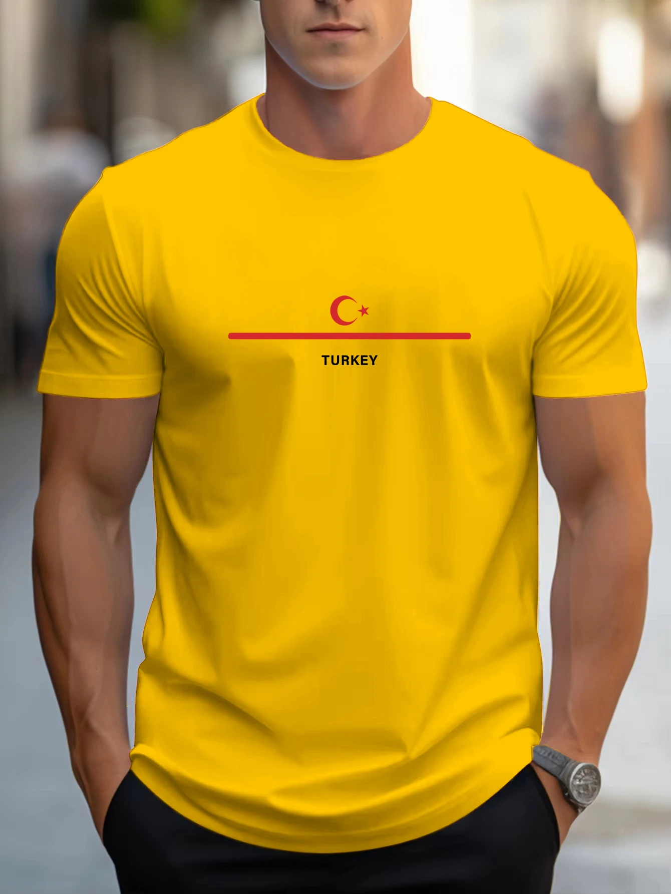 

Turkey National Flag Prints Men T-Shirt Hip Hop O-Neck Short Sleeve All-Match Cotton Breathable T Shirt Oversized Summer Top