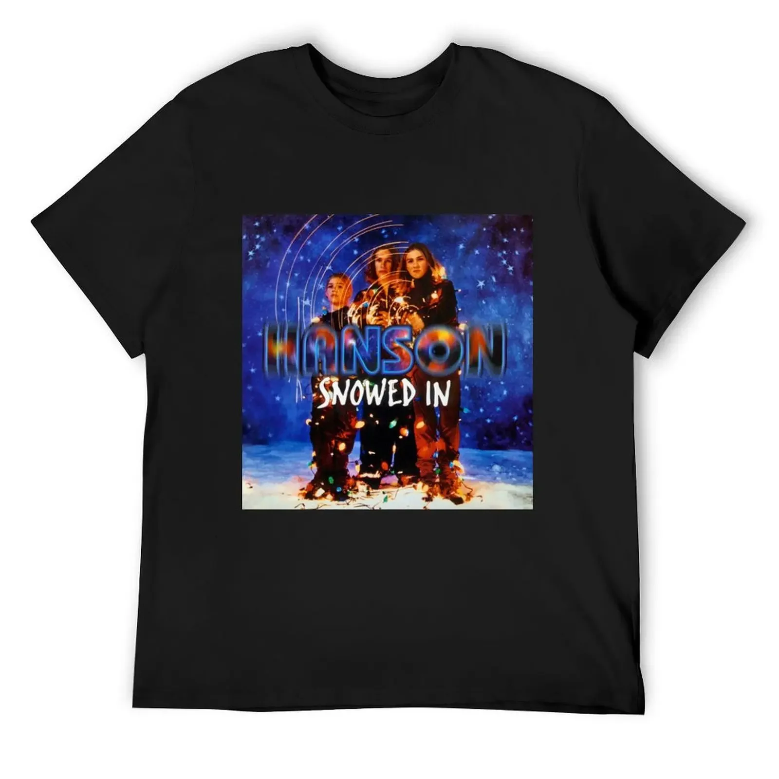 

Hanson snowed in T-Shirt clothes summer tops blue lock customs t shirts for men