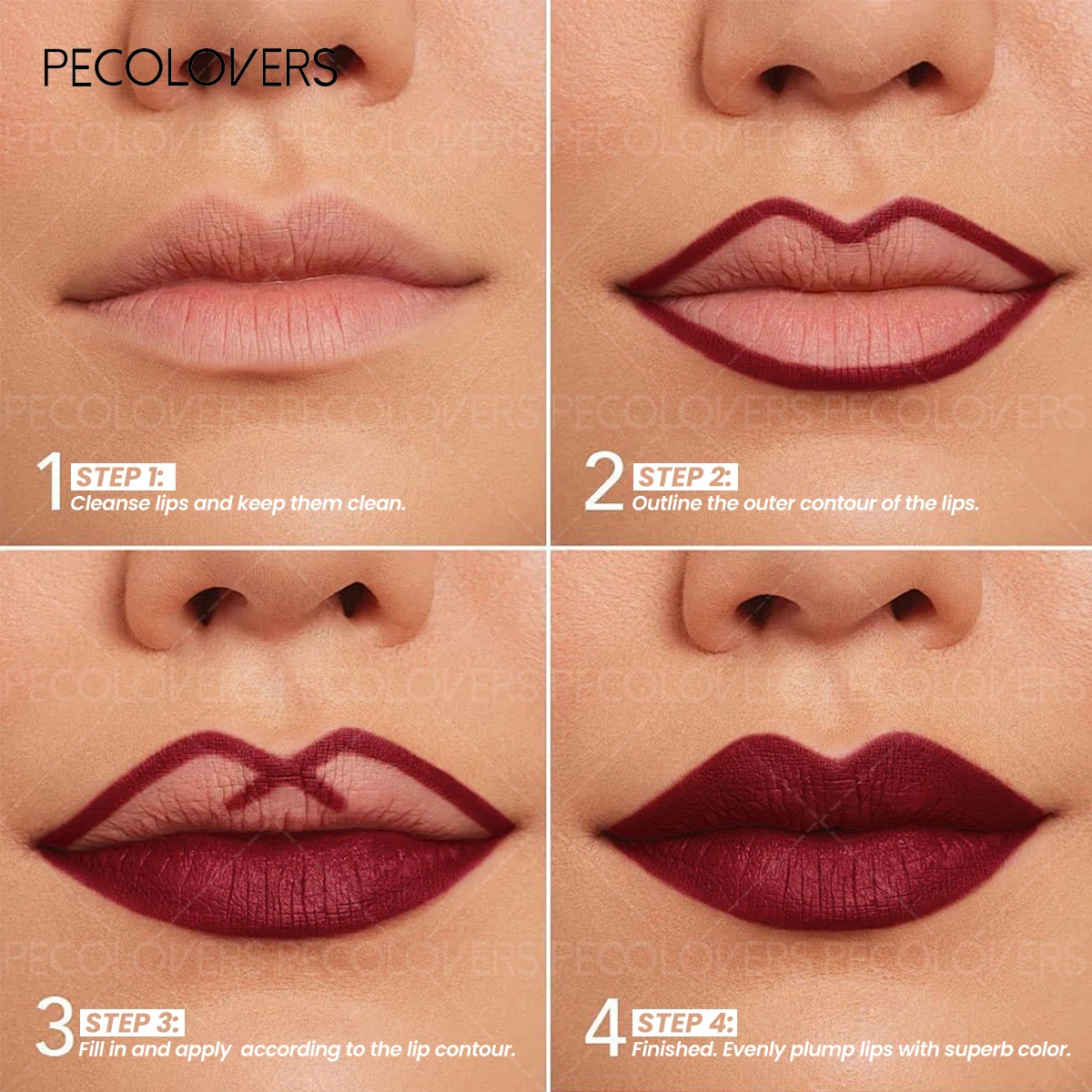 クリーミーリップライナー プライベートラベル ピンクチューブ マット 防水 ピグメント プランパー 長持ち モイストリップメイク