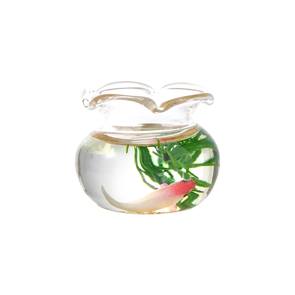 

Accessories Dollhouse Dollhouse Decals Glass Fish Tank Model Miniature Fish Bowl Dollhouse Miniature Miniature Fish Tank