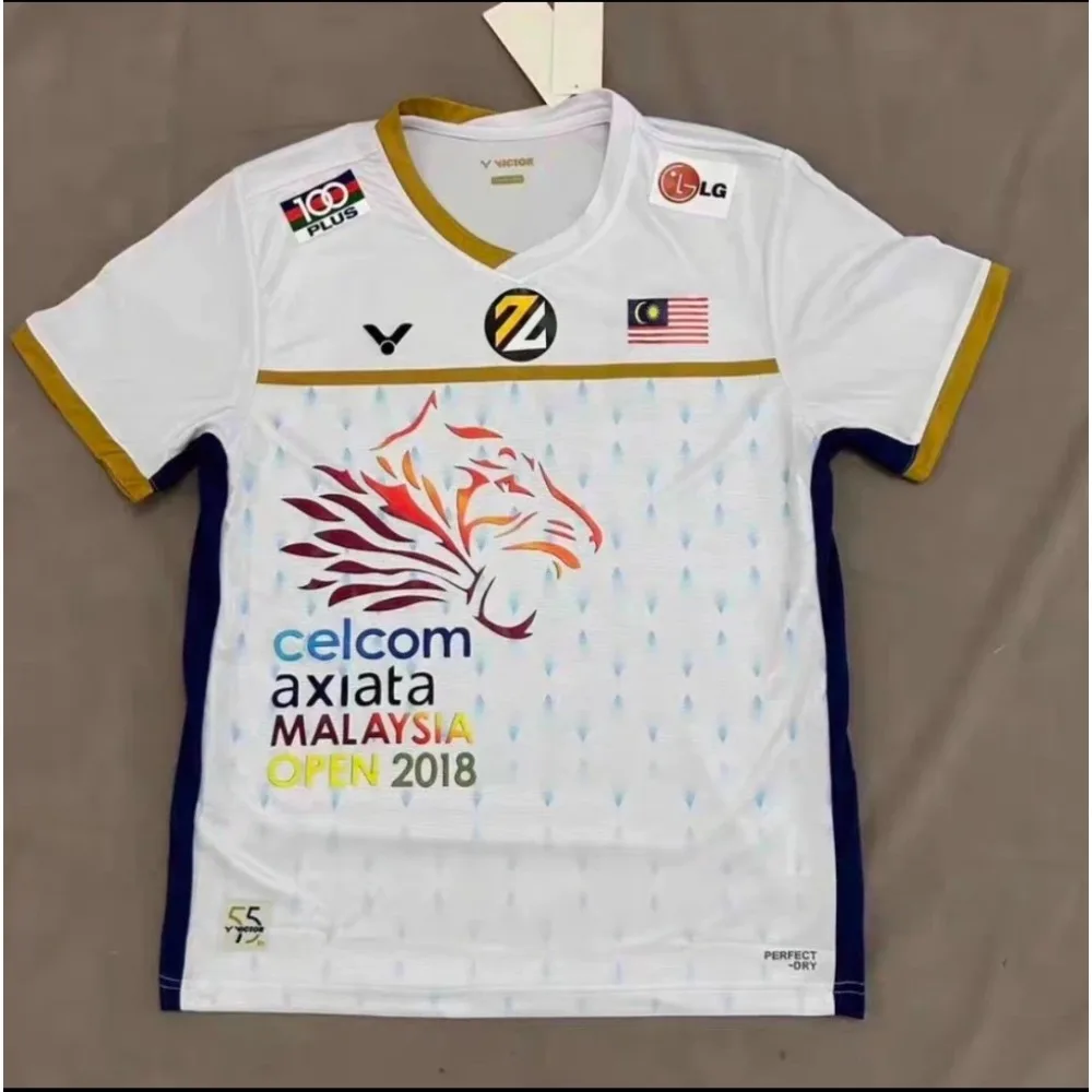 

Комплект рубашек для бадминтона Victor 2025: мужская и женская серия рубашек, спортивная футболка, топ с короткими рукавами, быстросохнущая модная футболка