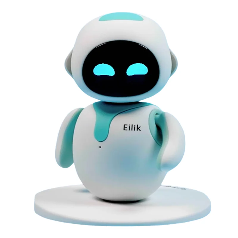 Duo Pack Eilik Robot Smart Accompany Lovely Blue AI Artificial Intelligence Robots for Children and Adults Desktop Pets 2pcs/set