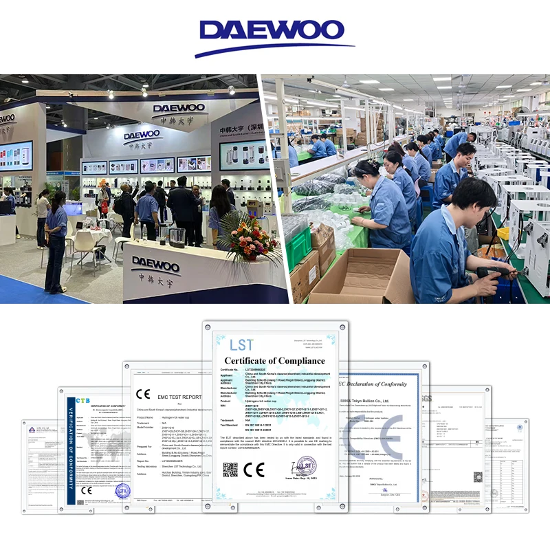 تستخدم مراكز إعادة التأهيل الجديدة 1ppm استنشاق الهيدروجين الأوزون فصل الهيدروجين والأكسجين مولد الهيدروجين التقني