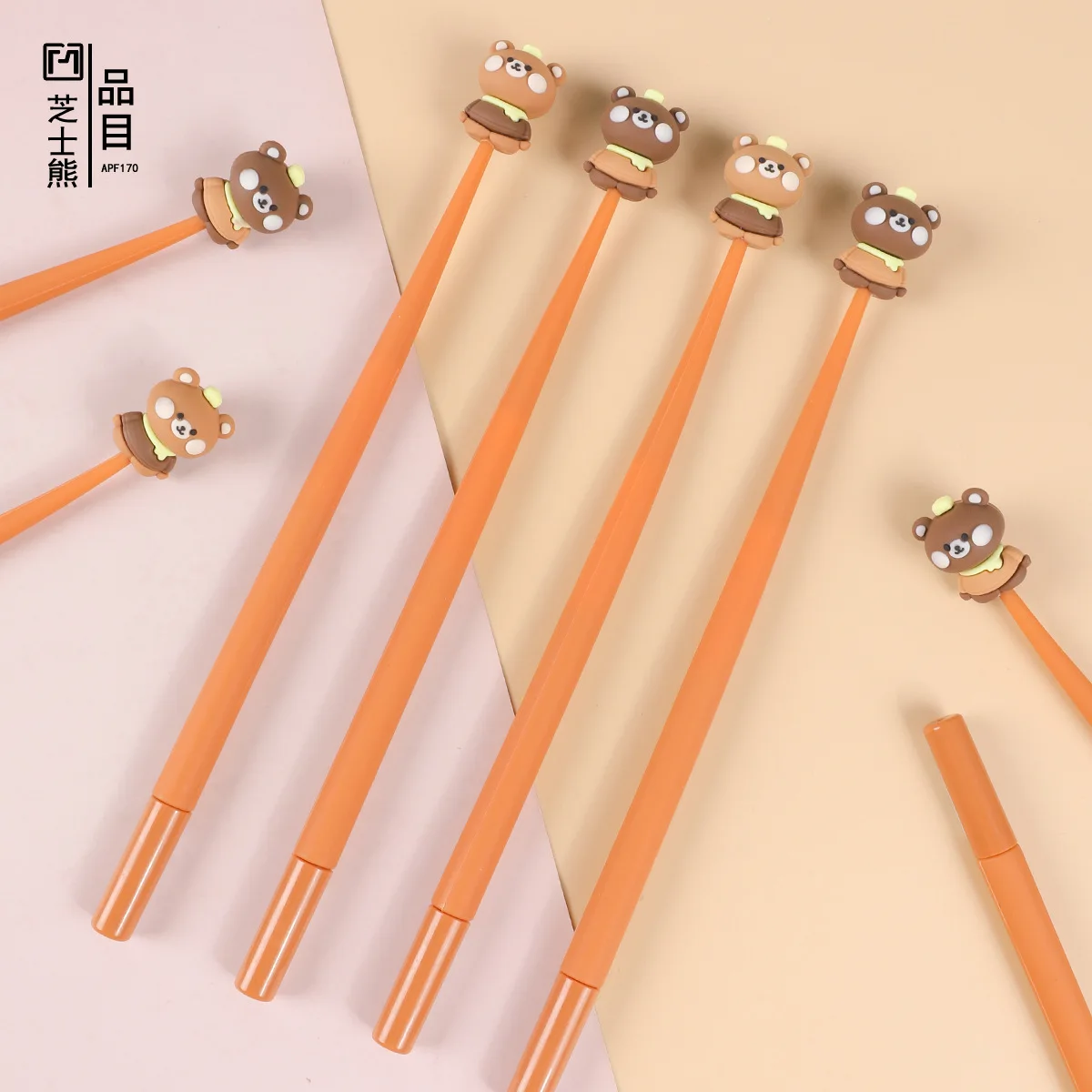 

Pen48 шт. новый креативный милый мультфильм сладкий медведь рокер нейтральная вода офис подпись исследование тест