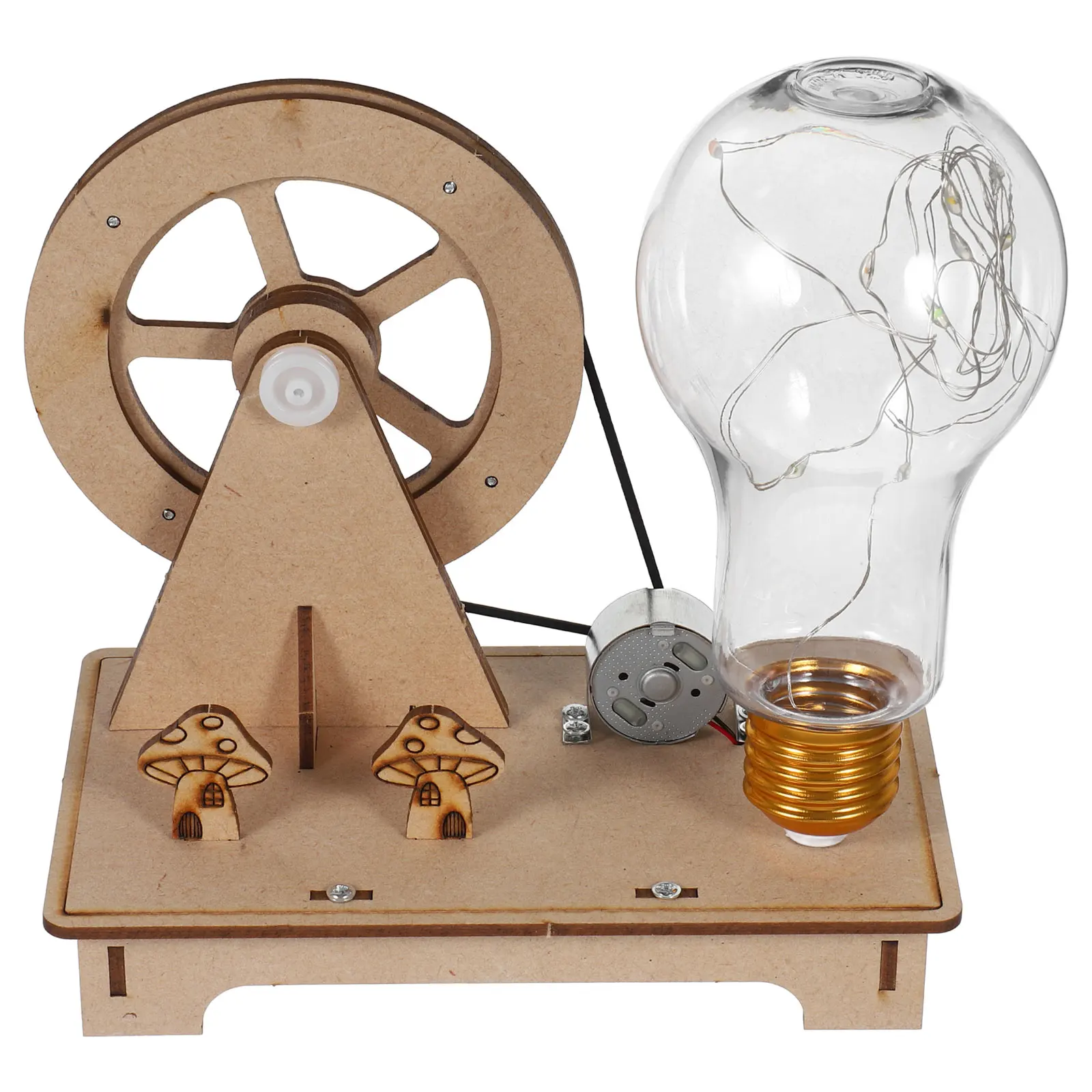 

Hand Crank Science Kit DIY Electric Generator Toy Model Experiment Child Educational Equipment Portable Generator Teaching Aid