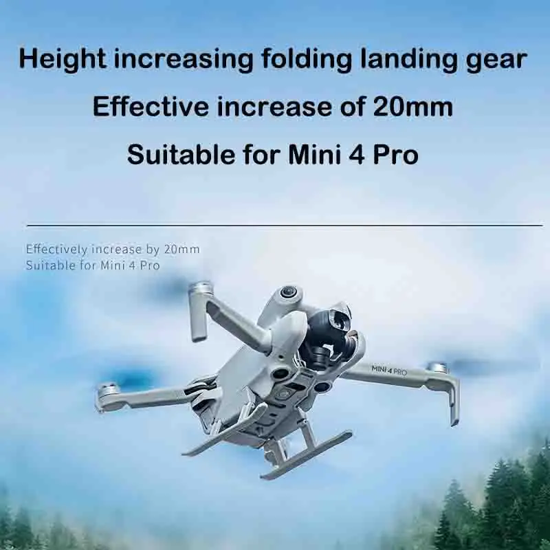 Support de train d'atterrissage pliable, Anti-chute, Anti-saleté, surélevé, pour DJI Mini 4 Pro STARTRC