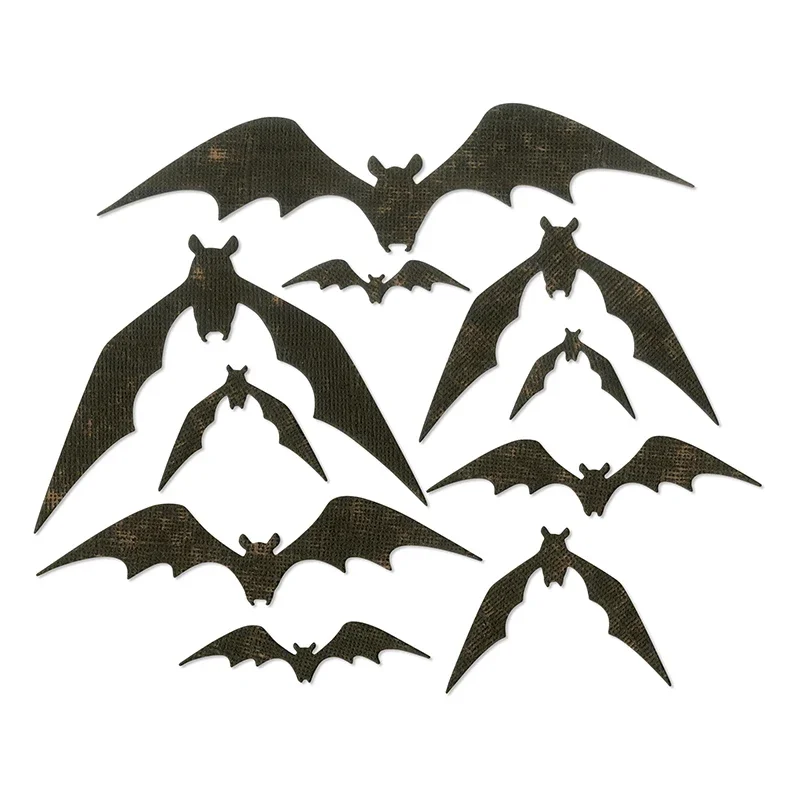 2023 New Halloween Bat Metal Cutting Dies Layered and Nesting Die Cut Scrapbooking For Craft Card Making Supplies No Stamps Sets