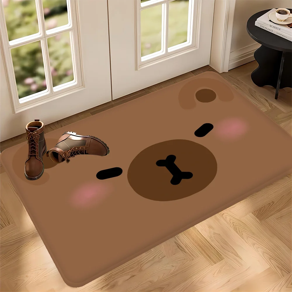 Cartoon Gloomy-Bear Room Mats Cheaper Anti-slip Modern Living Room Balcony Printed Welcome Rug