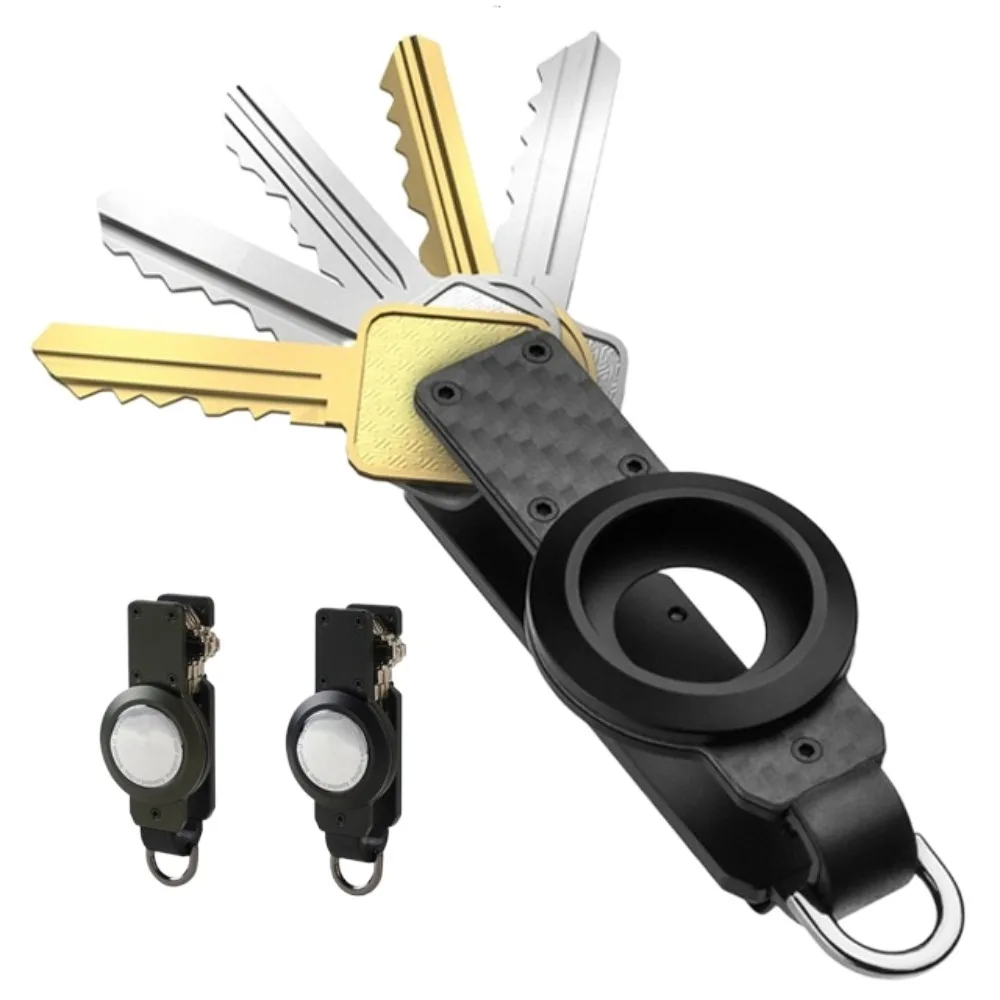 novo-organizador-de-chaves-de-metal-compacto-em-liga-de-aluminio-minimalista-para-2-5-chaves-com-suporte-para-airtag