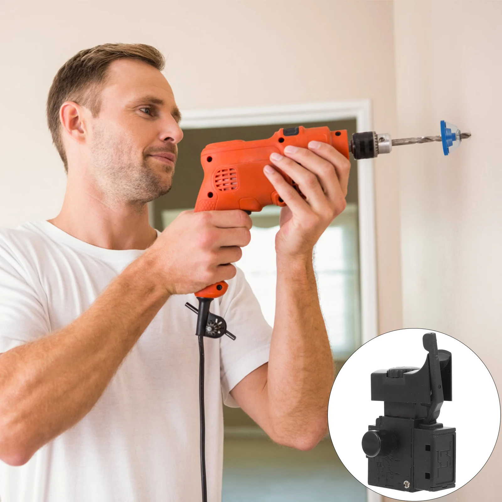 Cordless Drill Speed Regulating Switch Accessories Black Plastic Hand Controller Portable Adjustable Trigger Replacement Parts