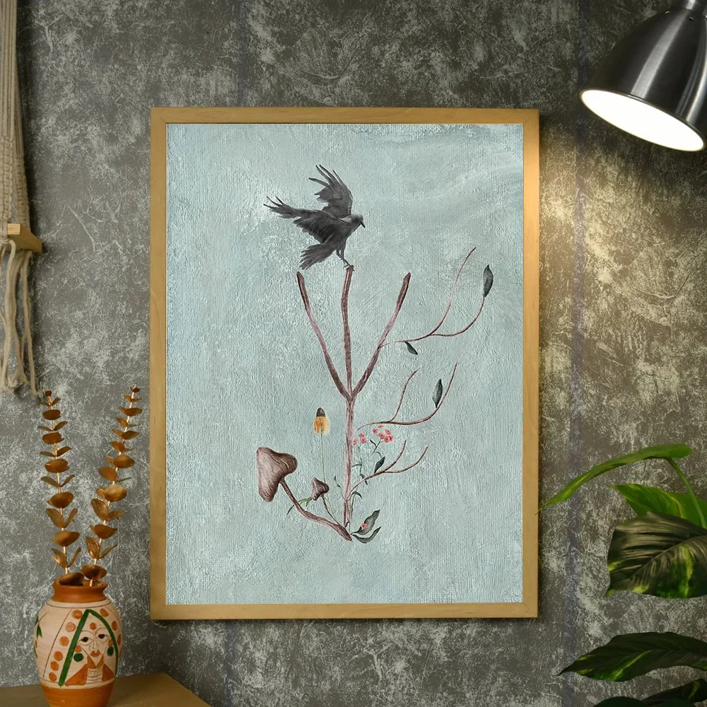 النباتية جدار الفن يطبع زهرة قماش اللوحة الطبيعة ديكور المنزل خمر الأزهار ديكور غرفة جمالية ديكور النباتية التوضيح #4