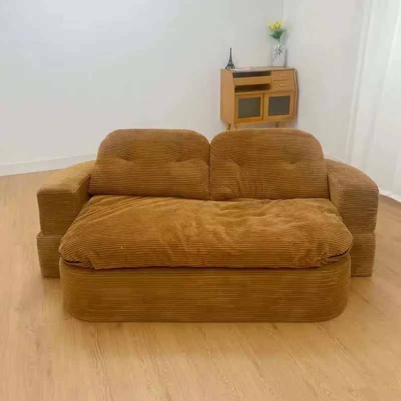 

Modern Designer Fabric Sofas Bed L Shape Sleep Puffs Living Room Couch Compressed Lazy Vacuum Divano Sottovuoto Furniture