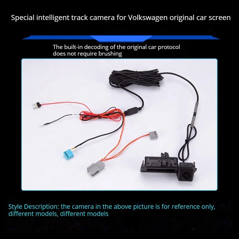 Suitable for Volkswagen Audi   handle buckle integrated HD Image Dynamic trajectory car rearview camera