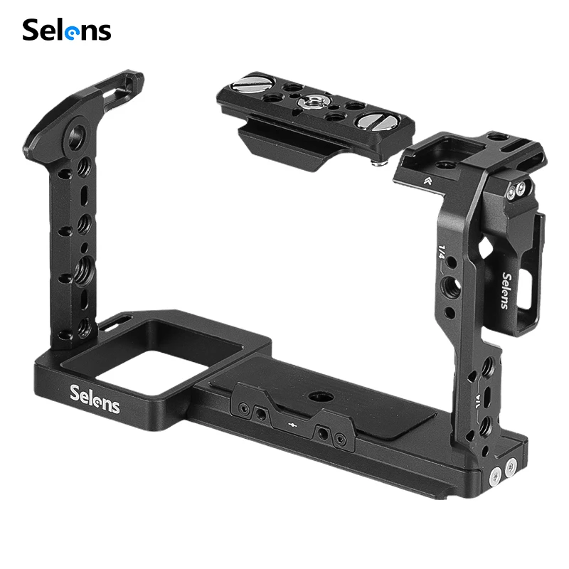 

Selens Camera Full Cage for SONY FX3/FX30 with Multiple Expansion Holes Aluminum Alloy Photography Handheld Vlog Shooting Kit