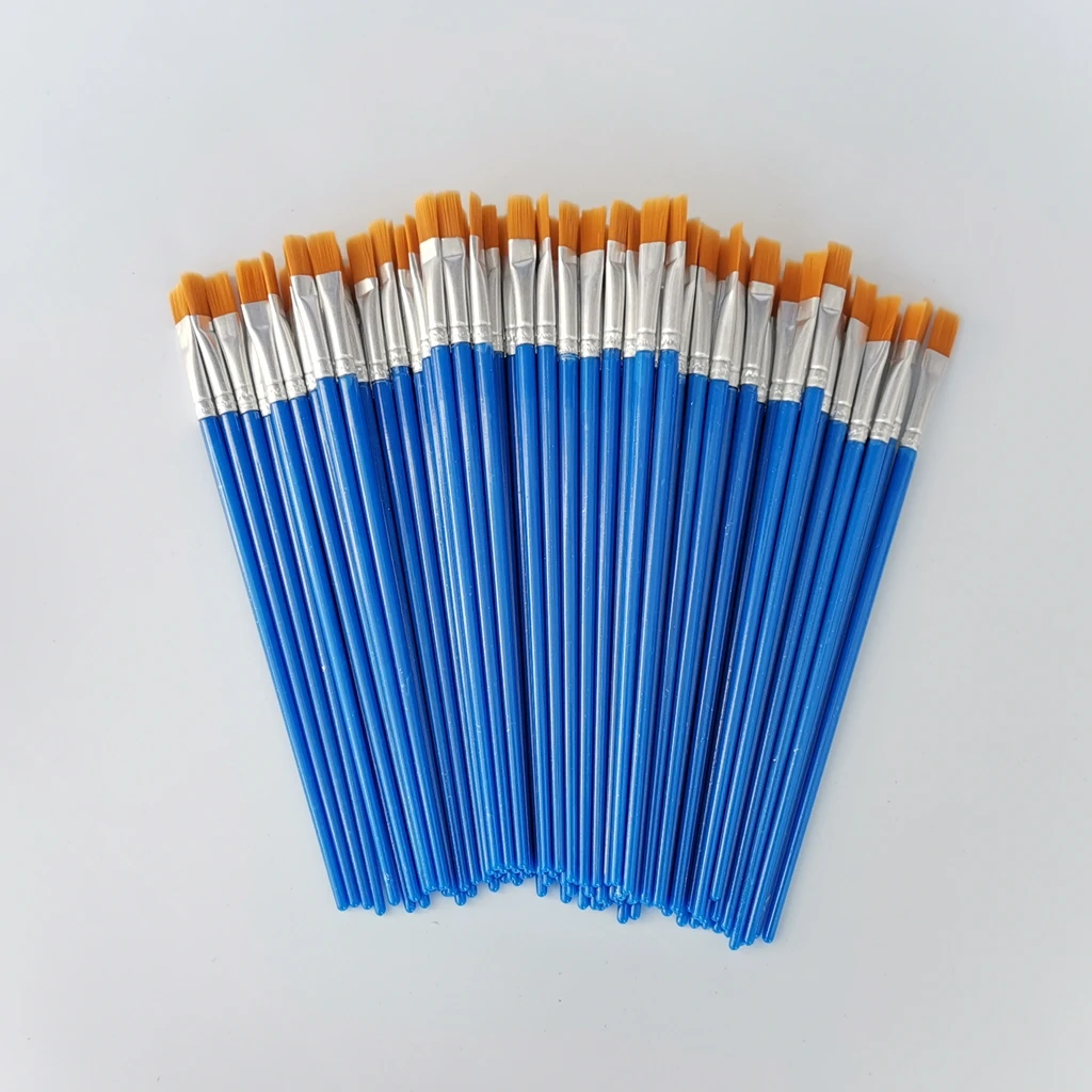 20 pcs Paint brush  hook line pen blue rod nylon hair water brush