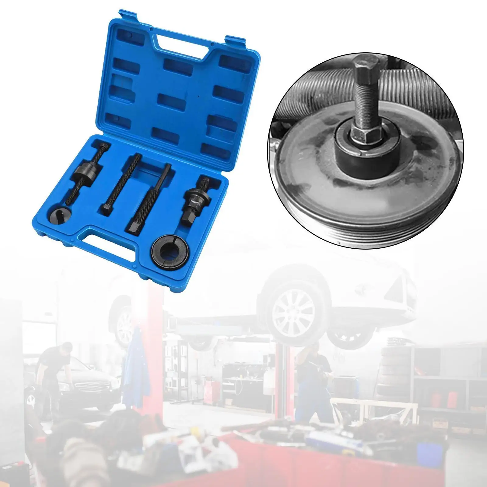 

Power Steering Pump Pulley Removal Tool Replacement Steering Pulley Puller Installer Tool Set
