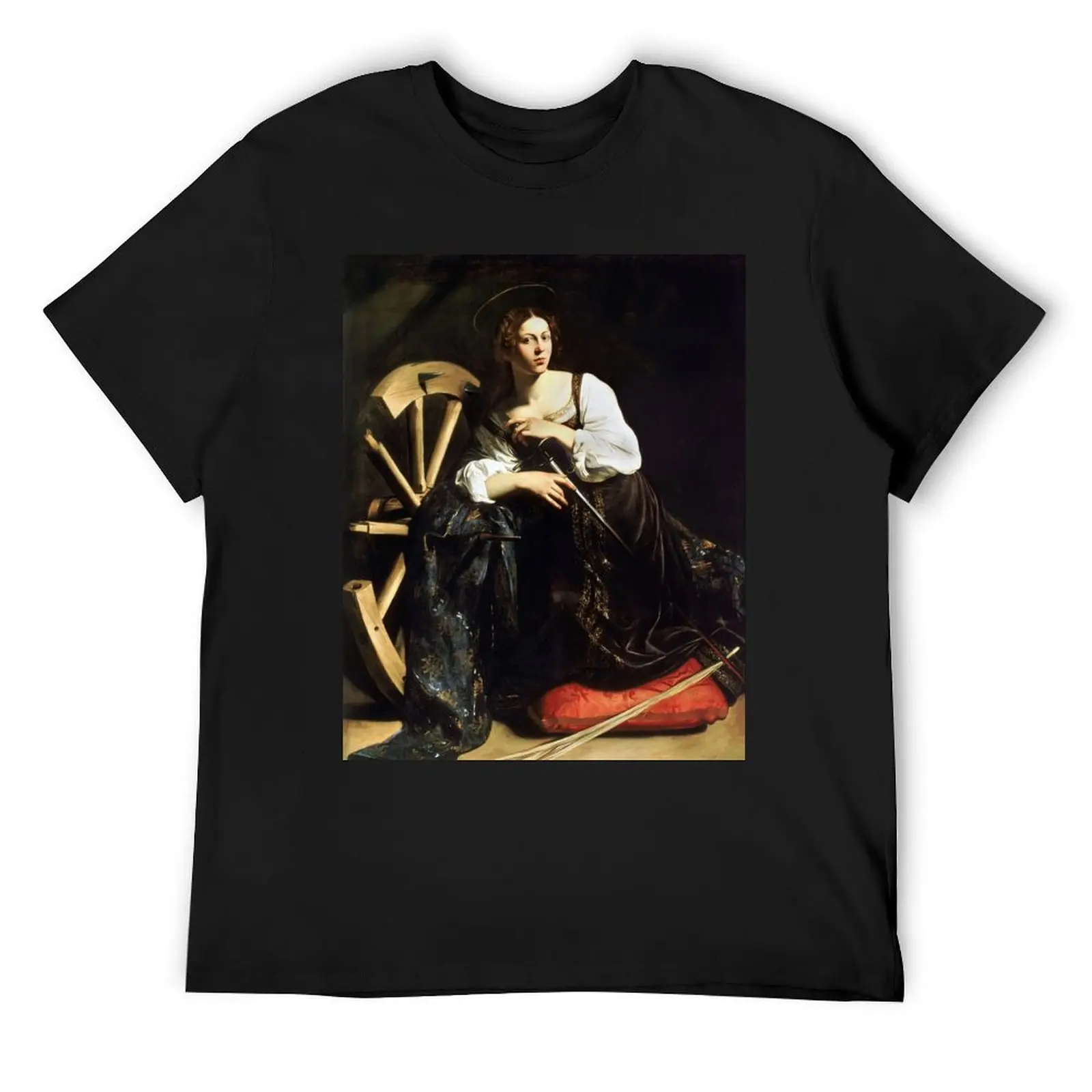 

Saint Catherine of Alexandria by Caravaggio (c 1598) T-Shirt anime figures funny costumes funny meme t-shirts clothing for men