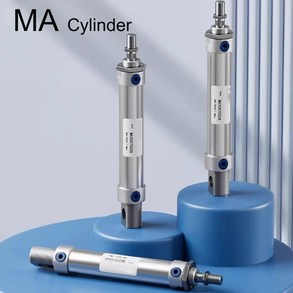 

MA16/20/25/32/40 Series Stainless Steel Magnetic Ring 25-500mm Stroke Double Acting Small Mini Pneumatic Air Cylinder