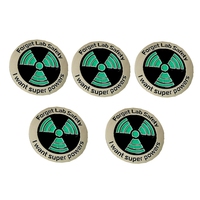 5X Science Enamel Pin - Glow In The Dark - Forget Lab Safety I Want Super Powers Lapel Pin Hat Pin - Funny Pin