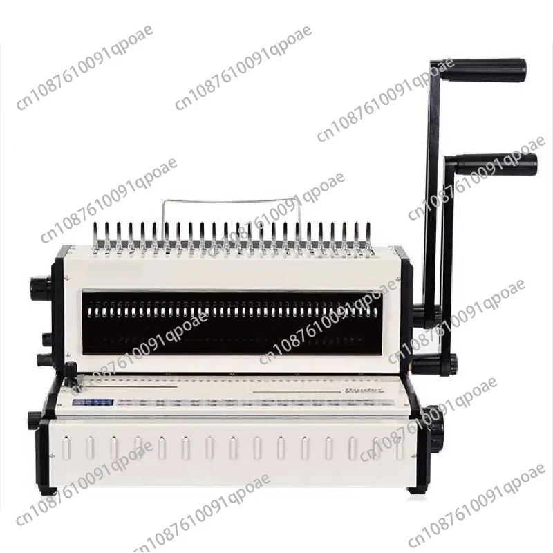 Paper Punching Machine for Binding Coil Binder Paper Processing Device Desktop Manual Paper Puncher and Binder with Coil