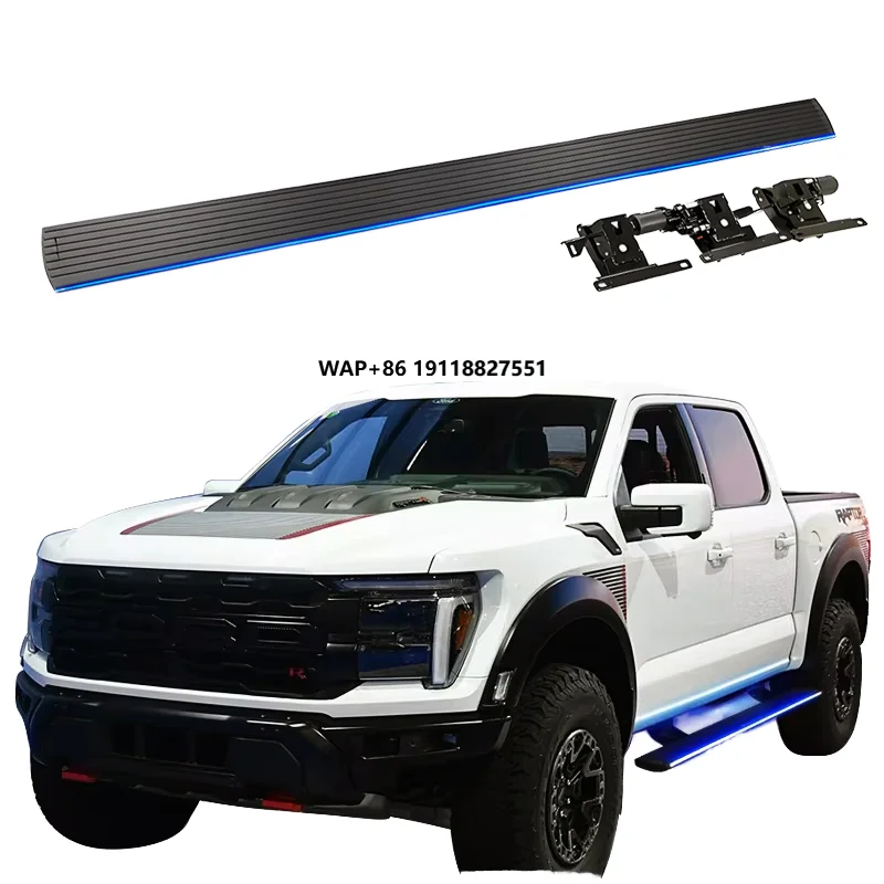 

Automatic LED Light Power Side Step Electric Running Board for F-150 F250 F350 F550 2015-2024 Crew Cab Models