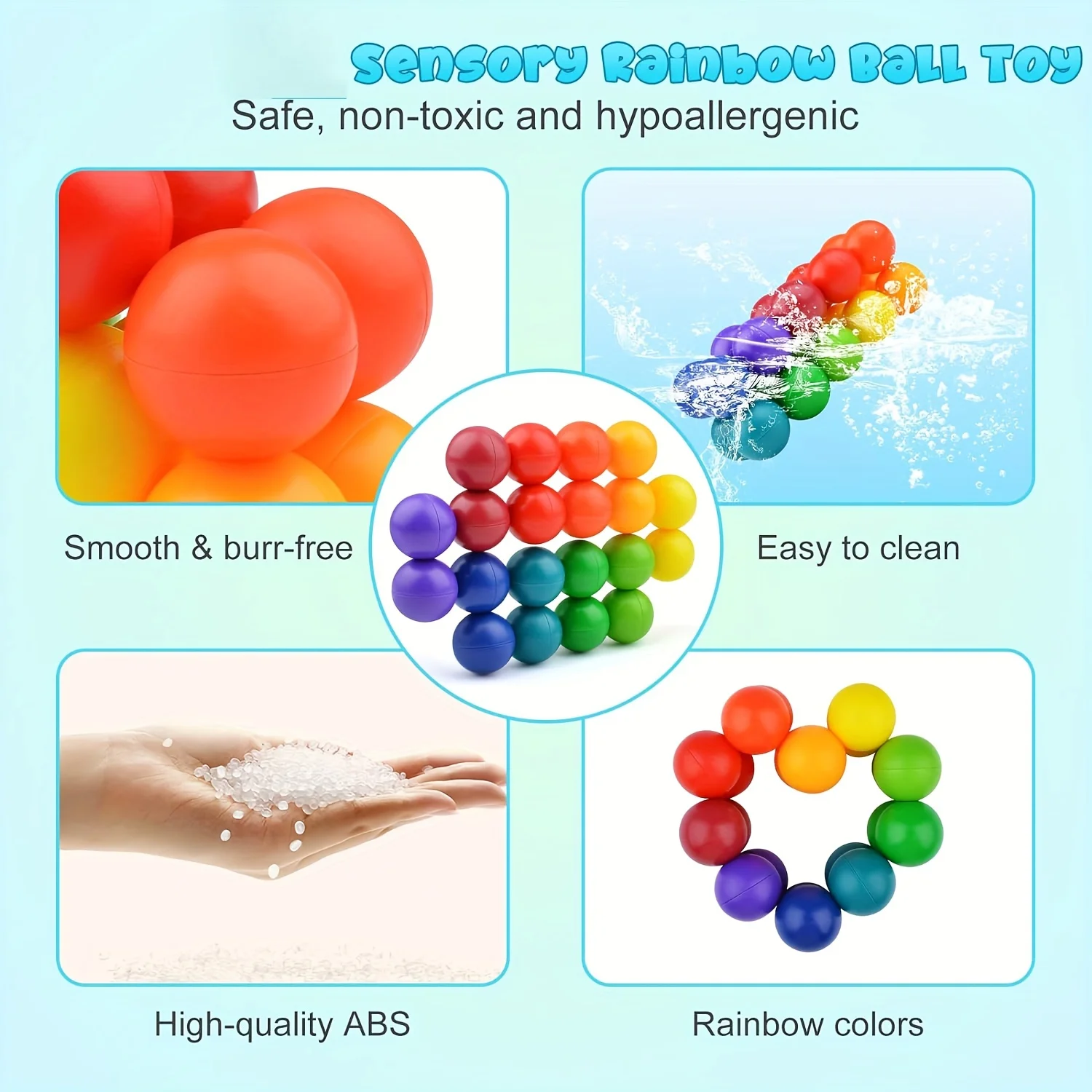 Puzzle versatile bead colored 3D decompression ball New Unique Stress Relieving Toy