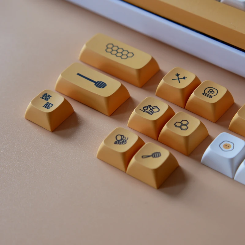 140キー ハニーミルク PBTキーキャップセット メカニカルキーボード用 71DUFwcAxDL.jpg_BO30,255,255,